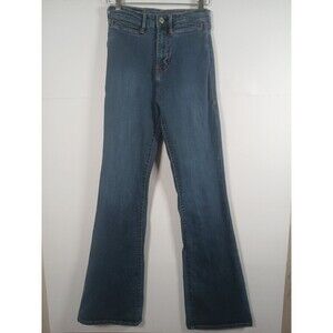 True Religion Fey High Rise Flare Jeans Women’s 27x44 Blue Dark Wash Retro